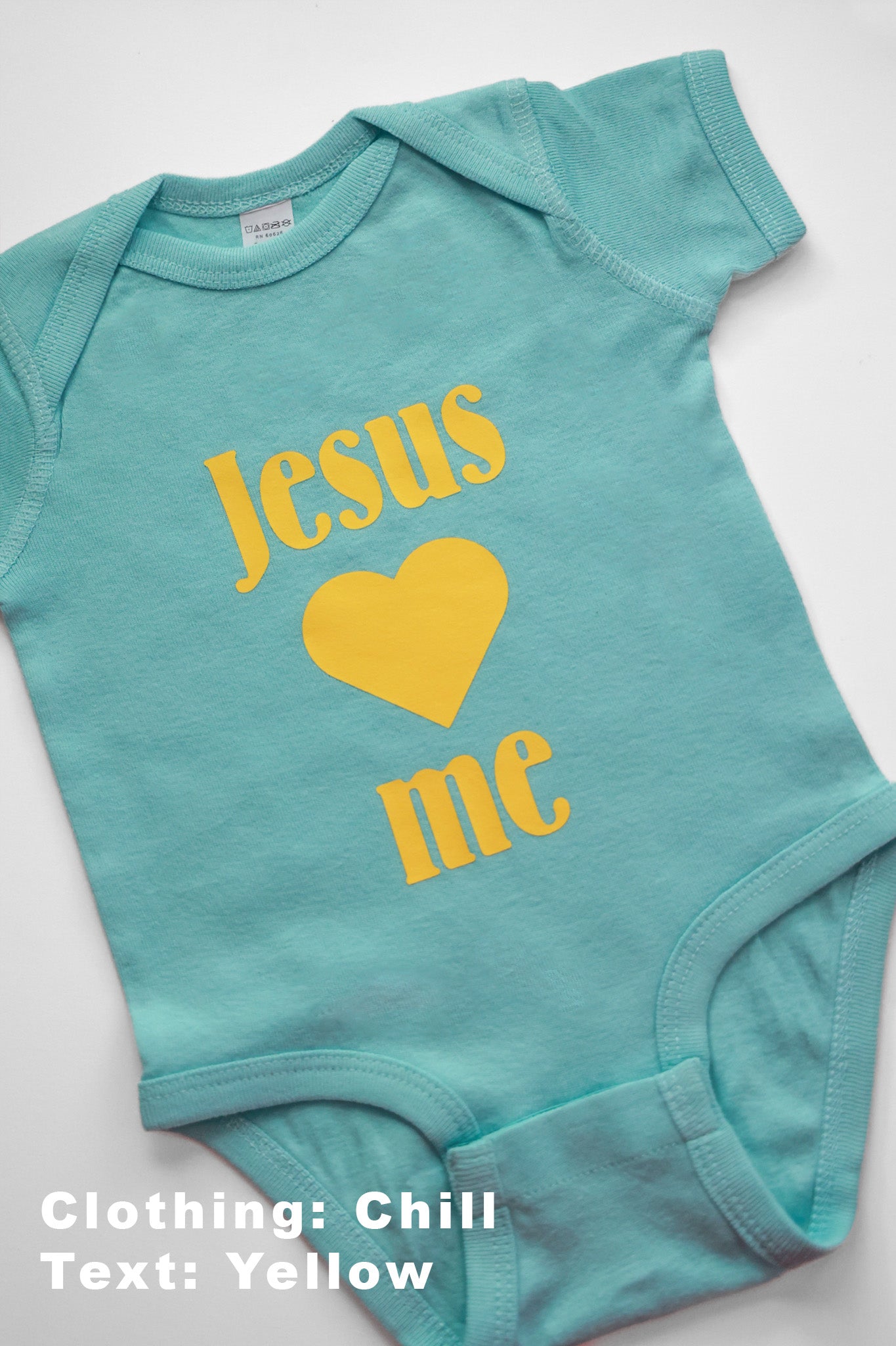 100%Cotton Infant Baby Bodysuit-Jesus loves me