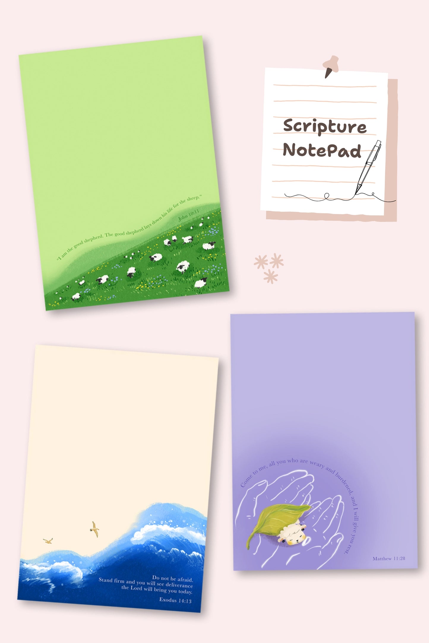 Notepad with Scripture