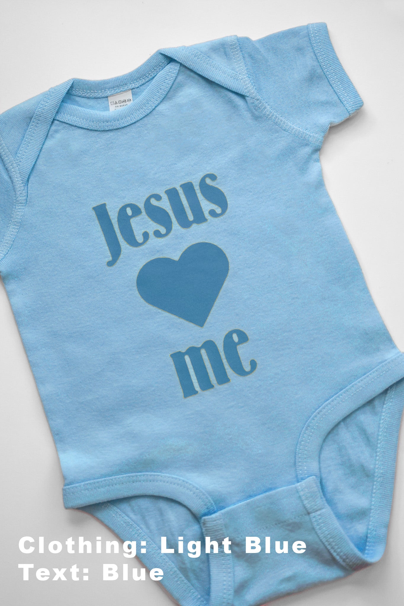 100%Cotton Infant Baby Bodysuit-Jesus loves me