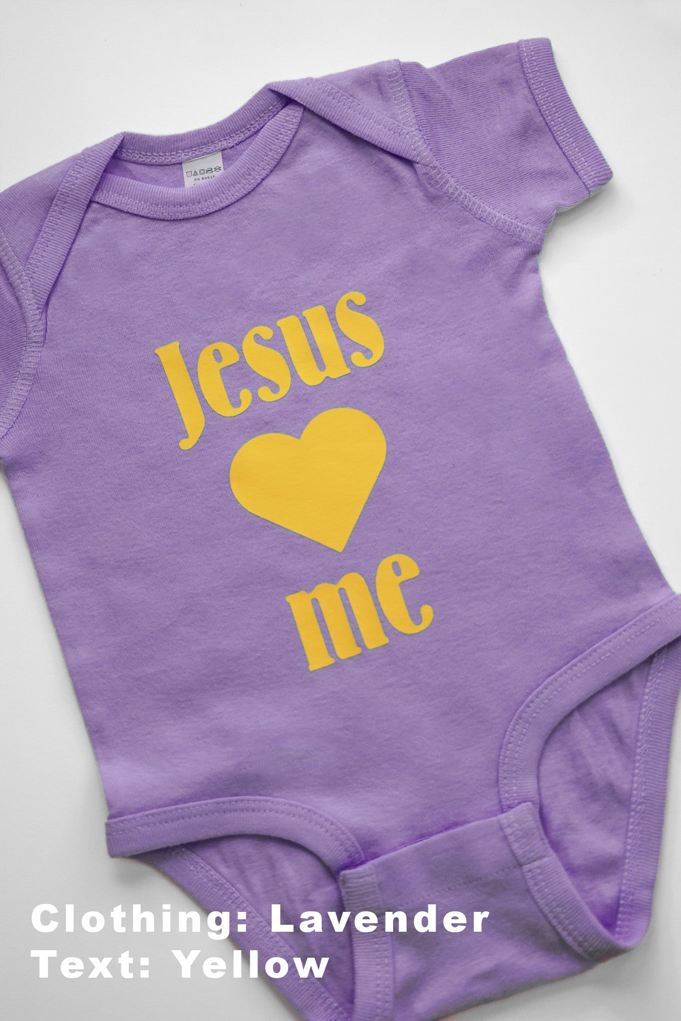 100%Cotton Infant Baby Bodysuit-Jesus loves me