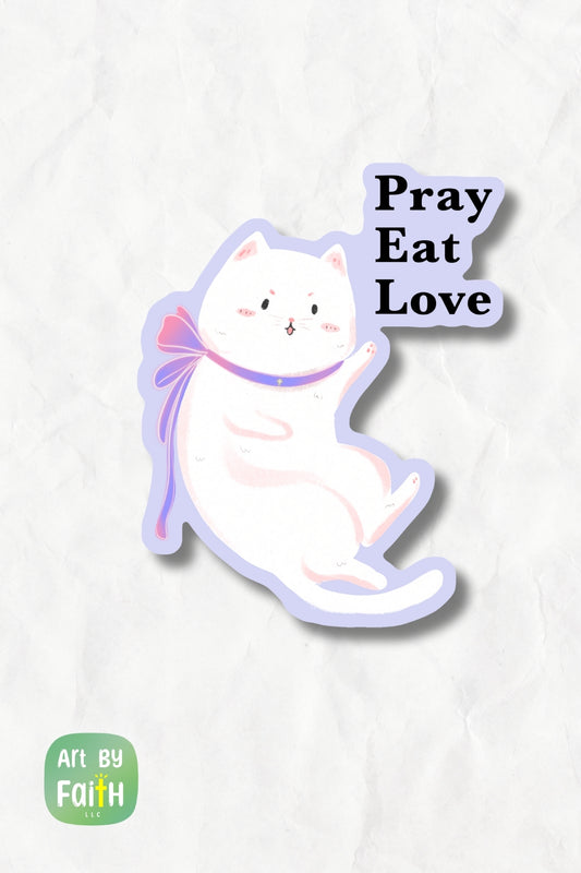 Sticker-Pray Eat Love