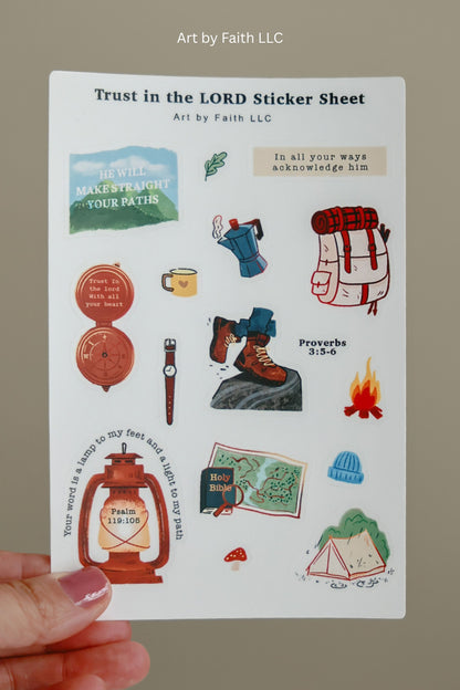 Sticker Sheet-Trust in the Lord