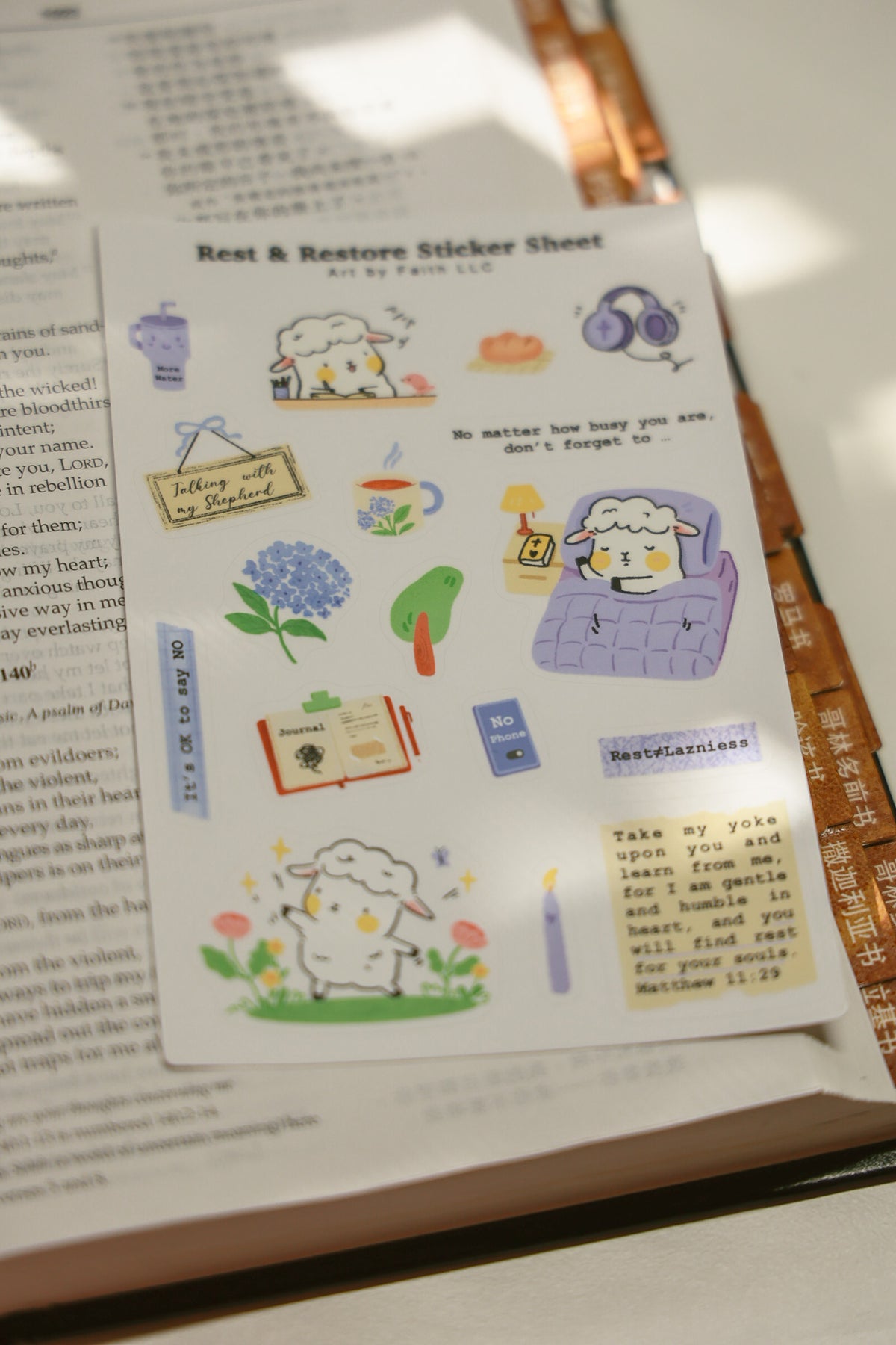 Sticker Sheet-Rest&Restore