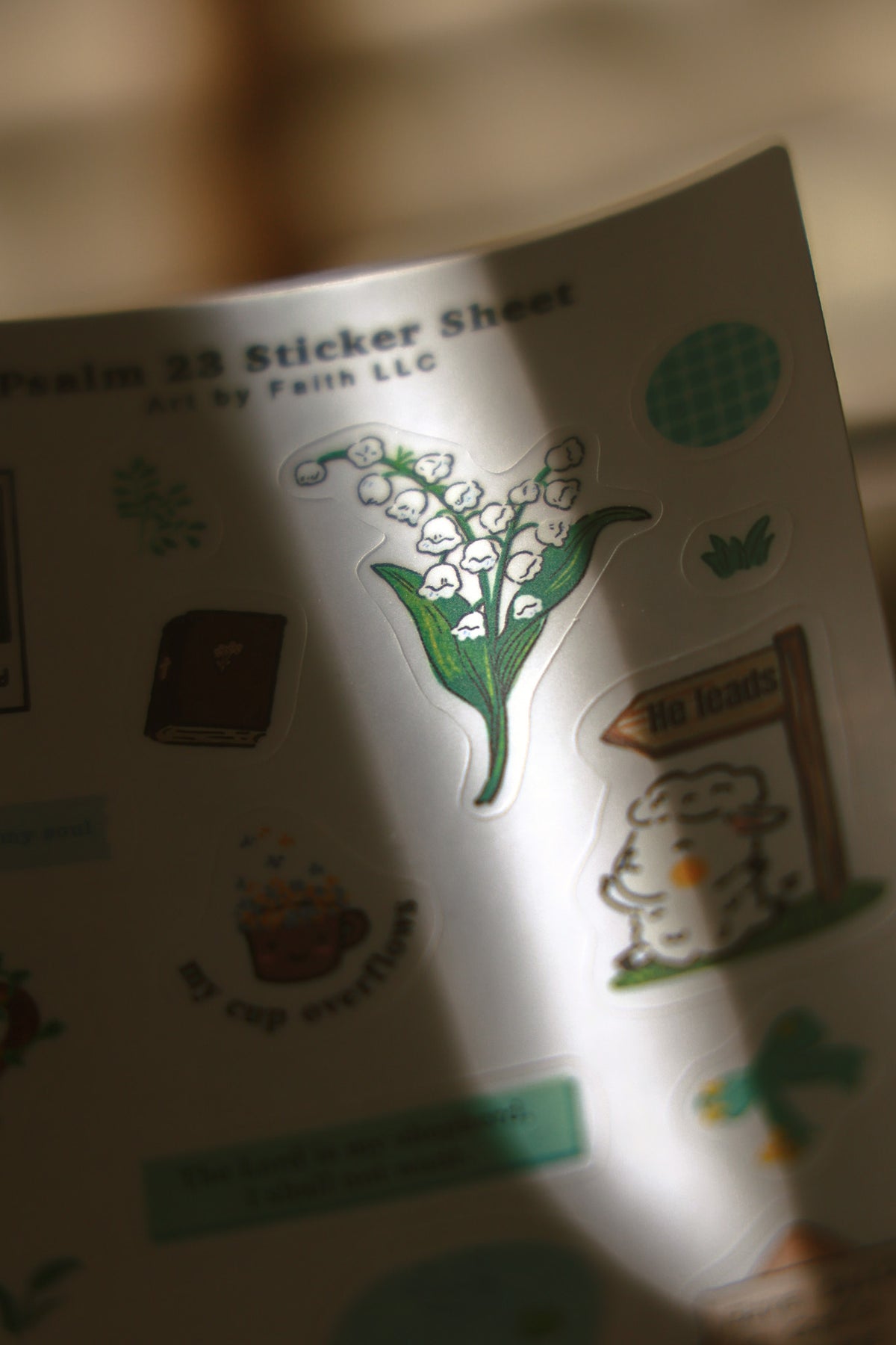 Sticker Sheet-Psalm 23