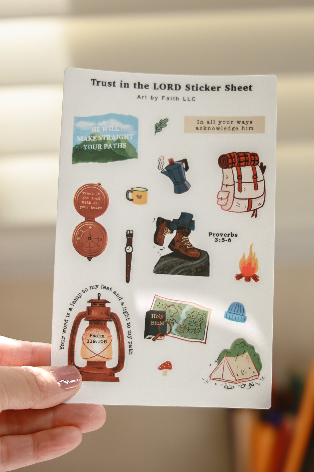 Sticker Sheet-Trust in the Lord