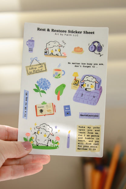 Sticker Sheet-Rest&Restore
