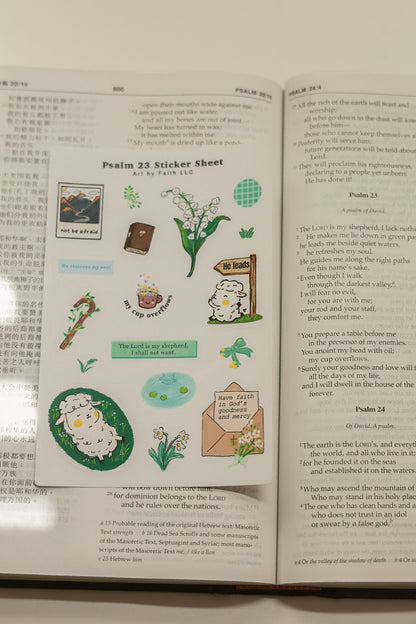 Sticker Sheet-Psalm 23