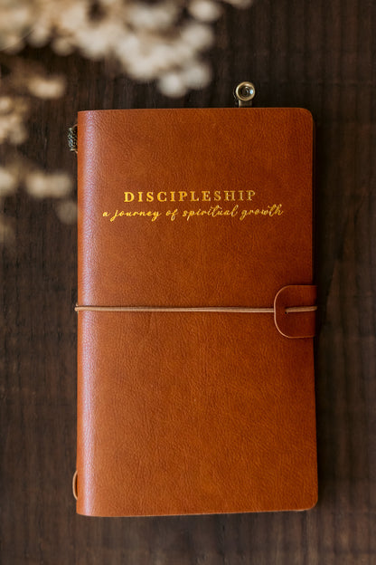 "Discipleship" Vintage Leather Notebook