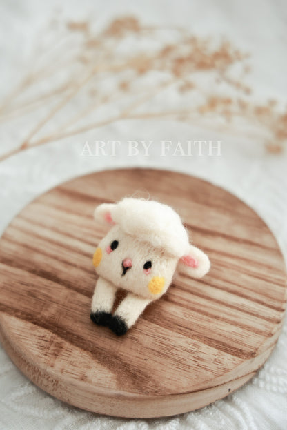 Handmade Wool Felt Brooche