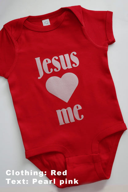 100%Cotton Infant Baby Bodysuit-Jesus loves me