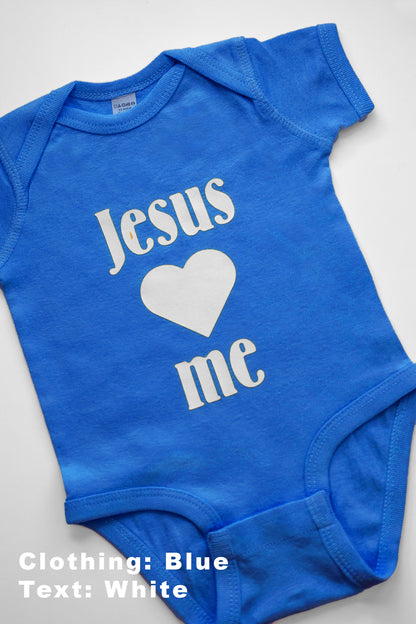 100%Cotton Infant Baby Bodysuit-Jesus loves me