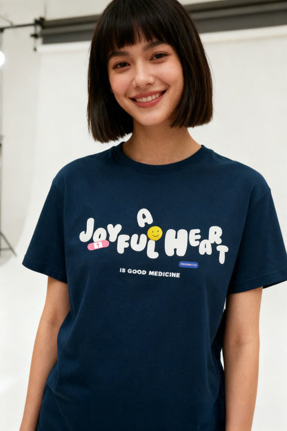 100% Supima Cotton "A joyful heart"