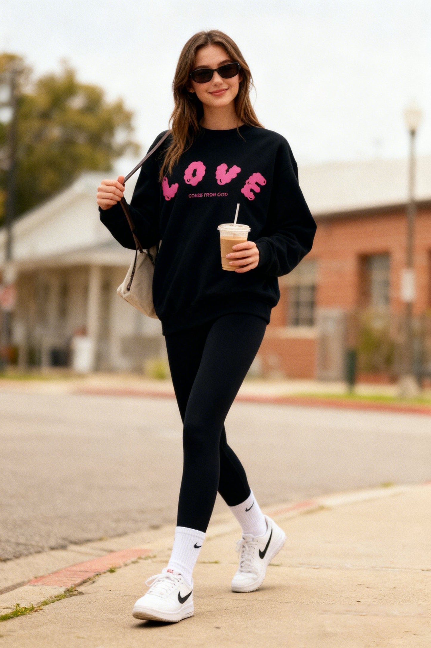 Crew Sweatshirt, Unisex, "Love comes from God"