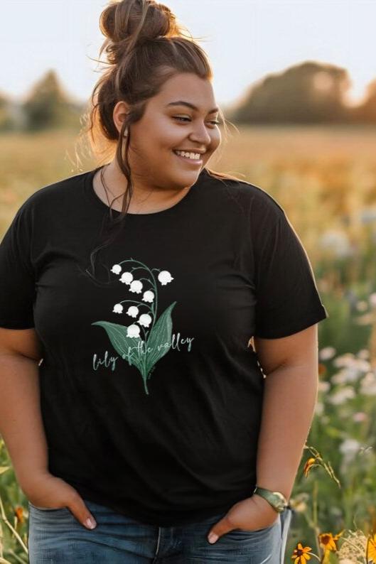 100%Cotton T-shirt, Lily of the Valley, Unisex