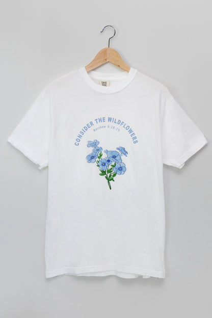 100%Cotton T-shirt, Consider the Wildflowers, Unisex