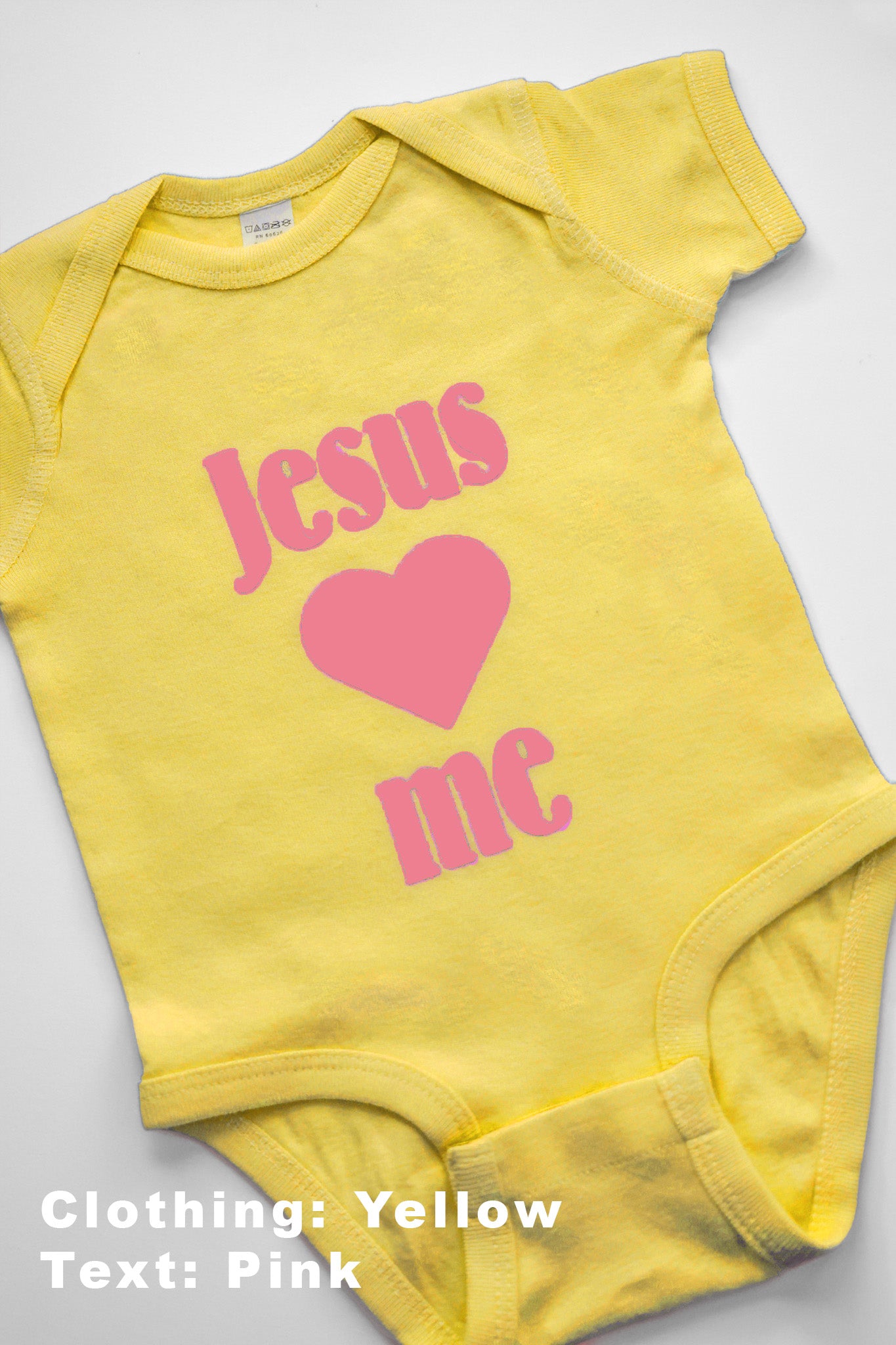 100%Cotton Infant Baby Bodysuit-Jesus loves me